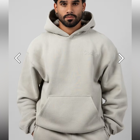 COMFRT Minimalist Hoodie and Sweatpants Set in Cement - Picture 3 of 14